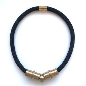 Black rope necklace - Multiple ways to wear it